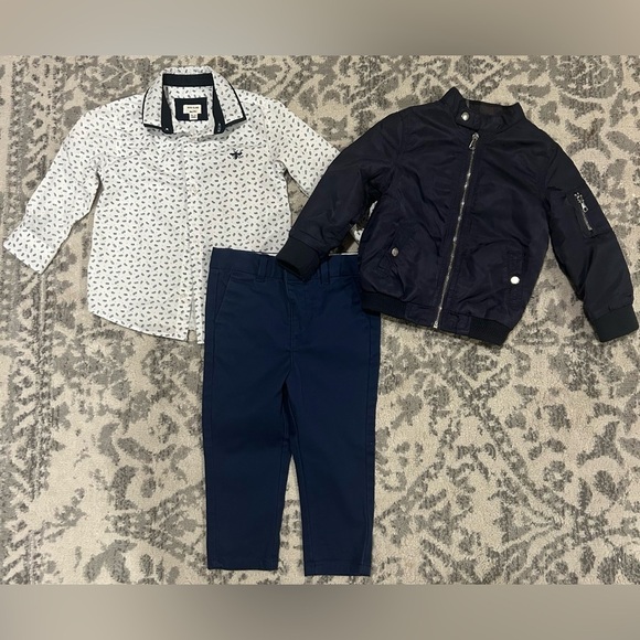 River Island Mini Baby Boy’s Matching Dress Wear Bundle- Size 9-12 Months